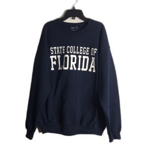 State college of Florida MV sport pullover sweater shirt size large